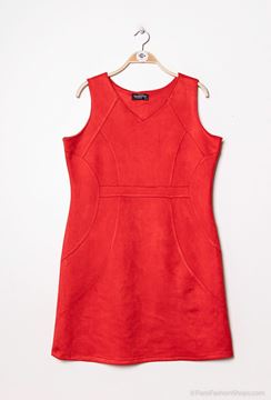 Picture of PLUS SIZE SUEDE DRESS